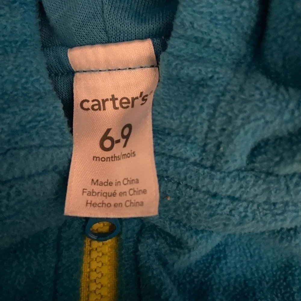 2-piece Carters baby blue monster costume boys or girls, size 6-9 months